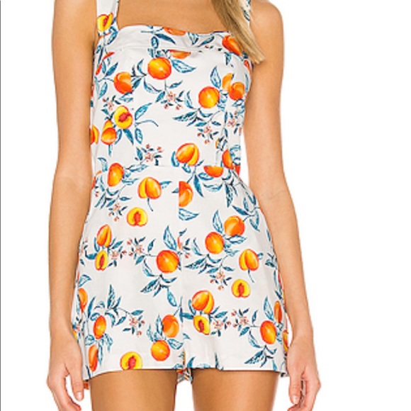Amanda Uprichard peach romper size small - Picture 3 of 4